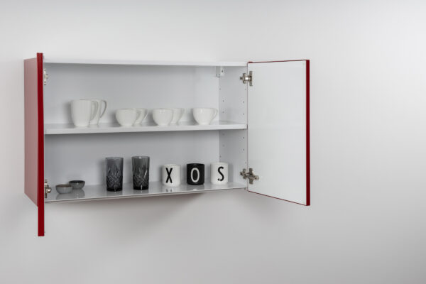 Hängeschrank Classic HSCL 90 rot offen