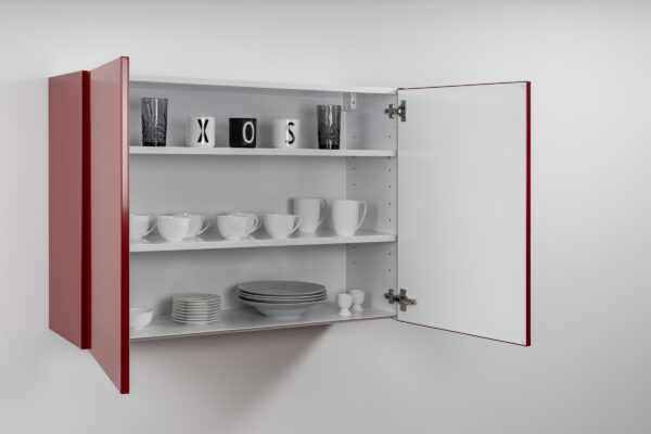 Hängeschrank Classic HSCL 100 offen rot
