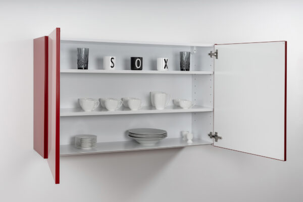 Hängeschrank Classic HSCL 120 offen rot Stengel