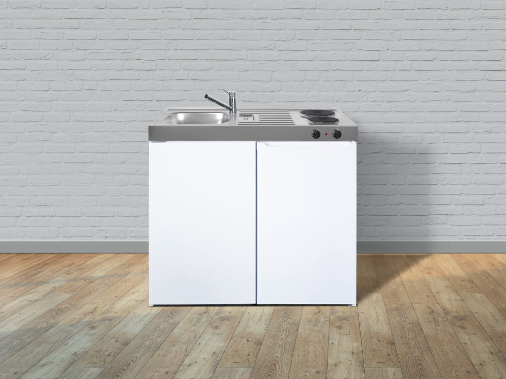Stengel Miniküche Easyline ME 100 weiß geschlossen