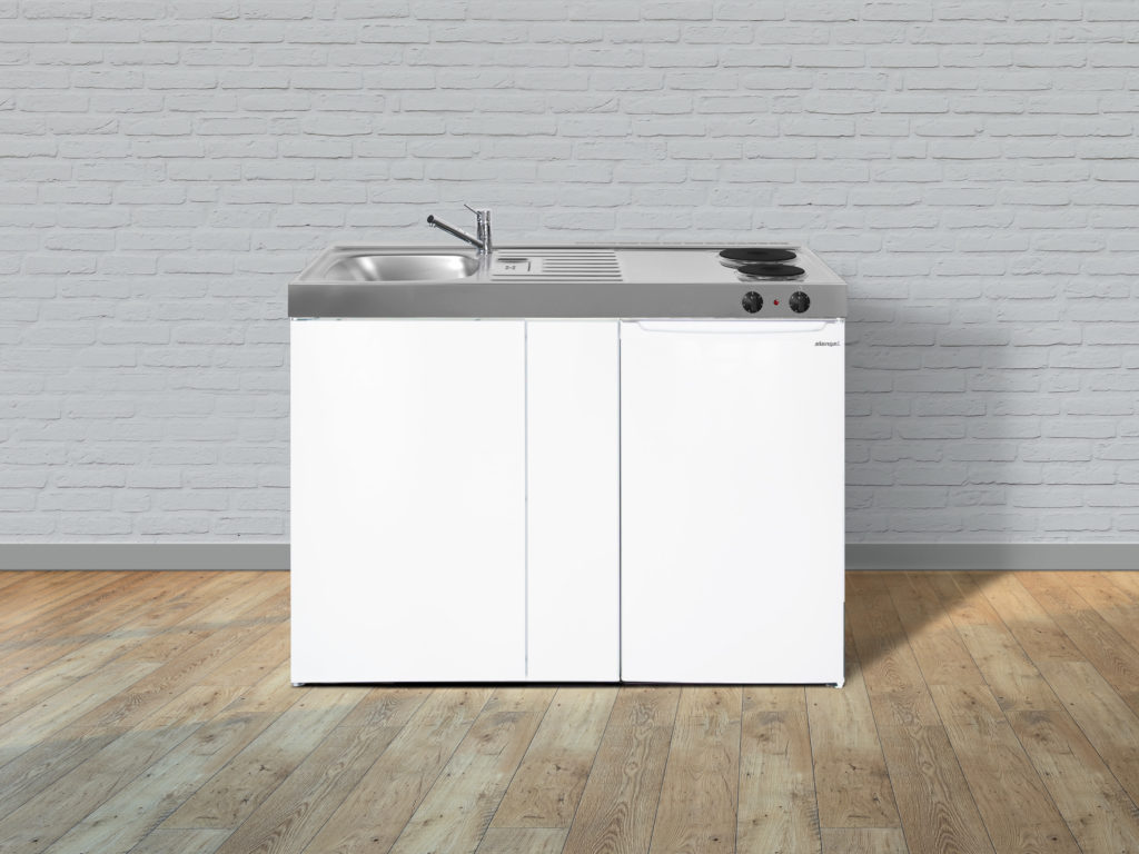 Stengel Miniküche Easyline ME 100 weiß Elektrokochfeld