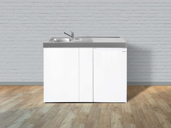 Stengel Miniküche Easyline ME 100 weiß Becken links