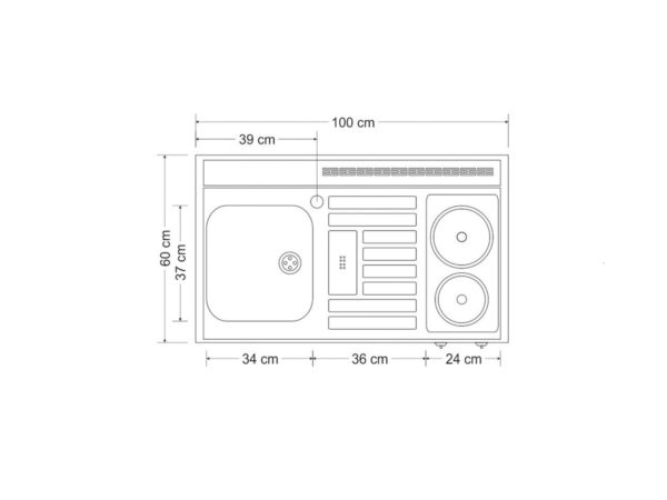 Abmessungen Stengel Miniküche MKM 100
