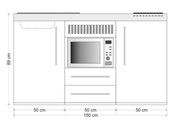 Abmessungen Premiumline MPM 150 Küche