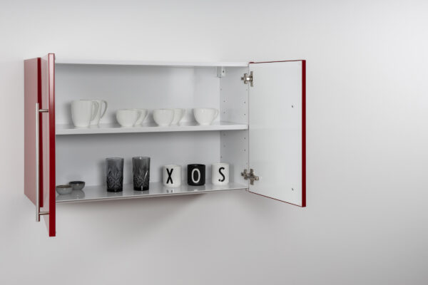 Hängeschrank Premium HSPL 90 offen rot