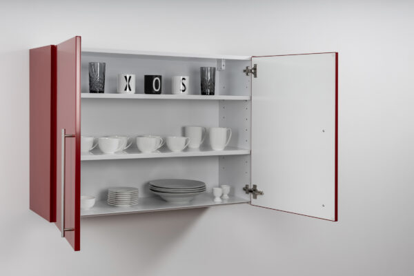 Hängeschrank Premium HSPL 100 offen rot