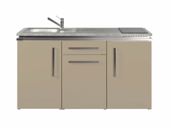 Miniküche Stengel Designline MD 150 mit Kühlschrank sand