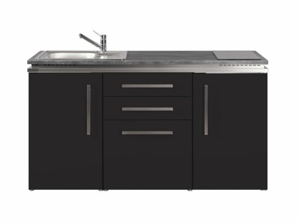 Pantry Metallküche MD 160 Designline schwarz