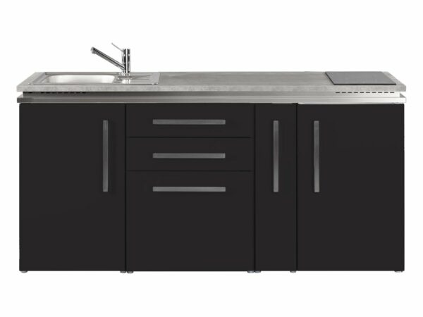 Stengel Teeküche MD 180 A mit Kühlschrank schwarz