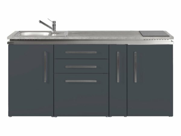 Designline grau MD 180 A Miniküche Pantryküche
