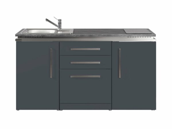 Miniküche Designline MDGS 160 Stengel grau