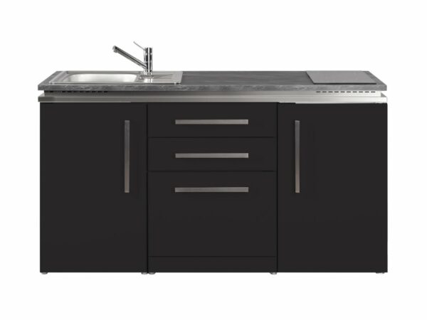 Miniküche Designline MDGS 160 Stengel schwarz
