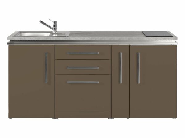 Miniküche mokka Designline MDGS 180 A in braun