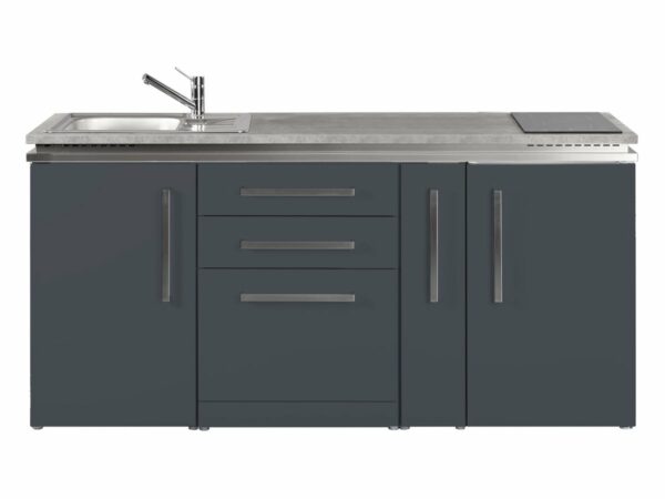 Miniküche Designline MDGS 180 A in grau