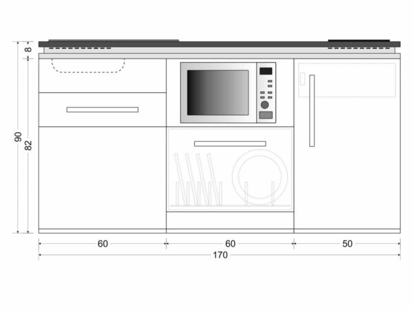 Abmessungen Designline MDGSM 170
