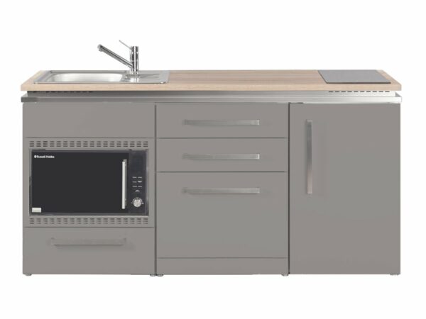Pantryküche grau Stengel MDGSMOS 170 Metall