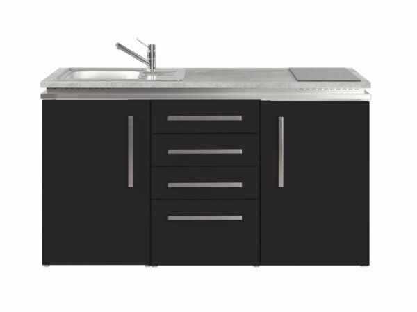 Miniküche Stengel Designline MDS4 150 schwarz
