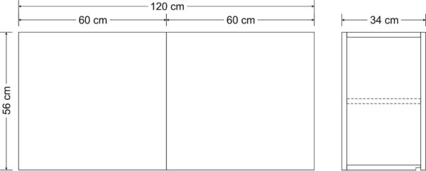 Hängeschrank Classic HSCL 120 H560 – Bild 11
