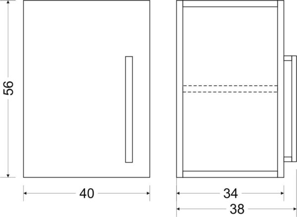 Hängeschrank Designline HSDL 40 H560 – Bild 11
