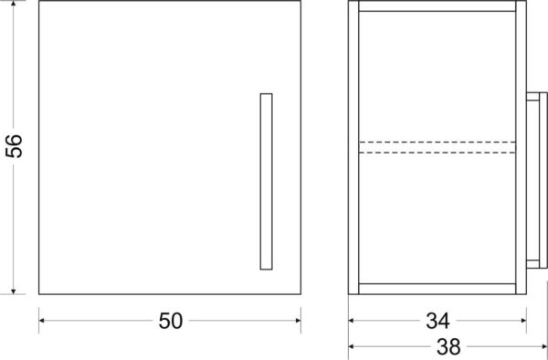 Hängeschrank Designline HSDL 50 H560 – Bild 11