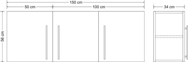 Hängeschrank Premiumline HSPL 150 H560 – Bild 12