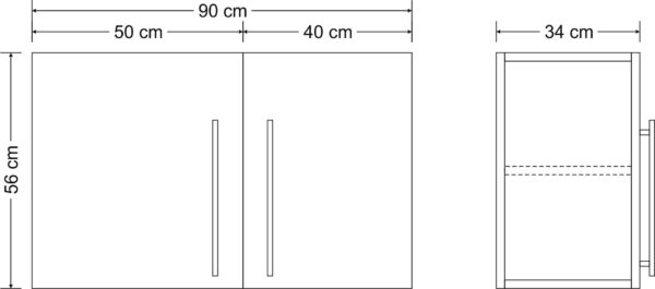 Hängeschrank Premiumline HSPL 90 H560 – Bild 11