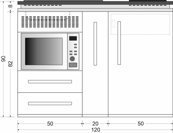 Miniküche MDM 120 A – Bild 9