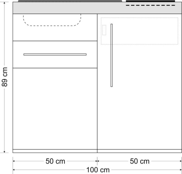 Miniküche Designline MD 100 S – Bild 9