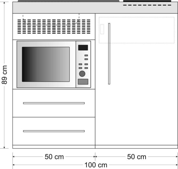 Miniküche Designline MDM100 – Bild 9