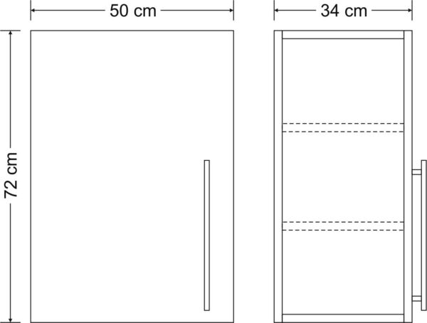 Hängeschränke Premiumline HSPL 50 H720 – Bild 10